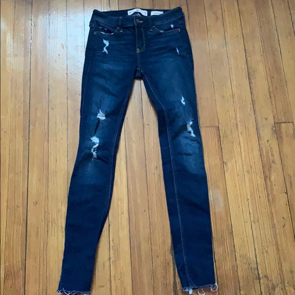 Low rise skinny jeans